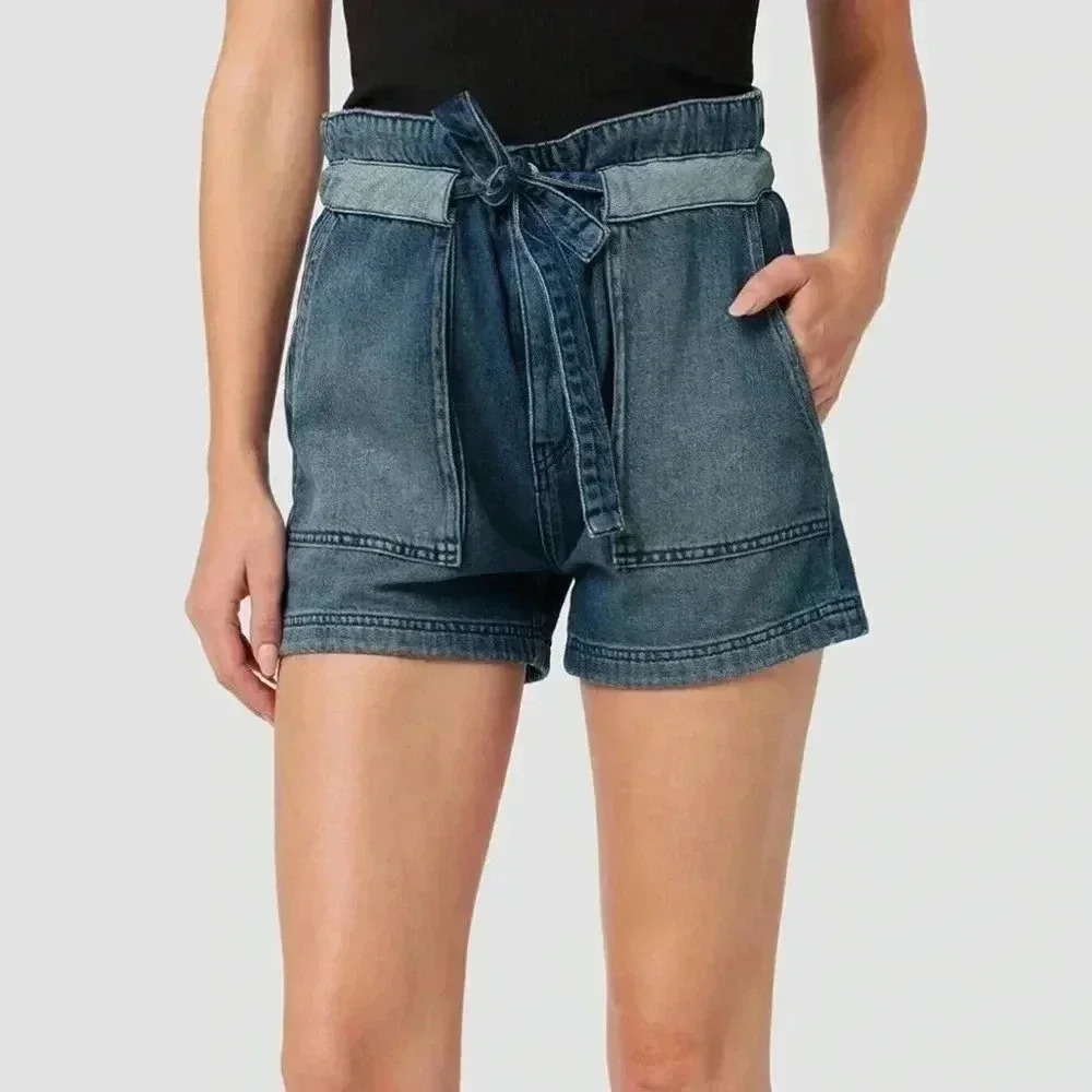 Hudson Belted Cinched Waist Short